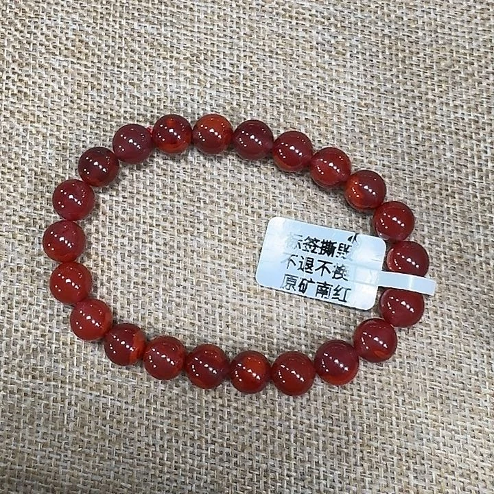 手链未镶嵌南红玛瑙手串原矿南红牛血火焰8加