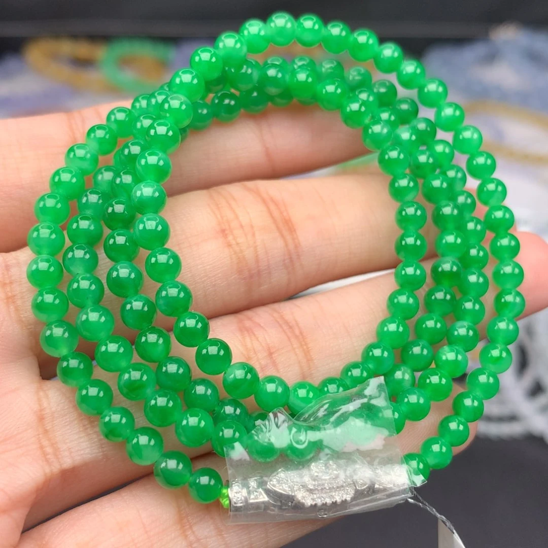 翡翠手链未镶嵌卡