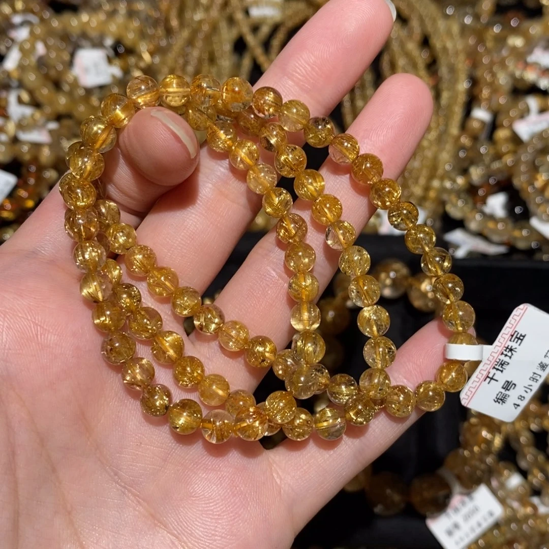 杠***铃未镶嵌水晶手串手串