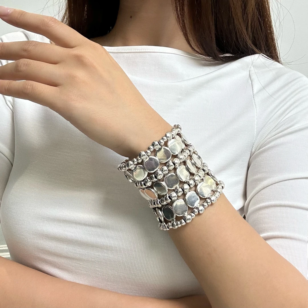 合金手镯 法国PHILIPPE AUDIBERT 可伸缩璀璨Zacharie 3row手镯