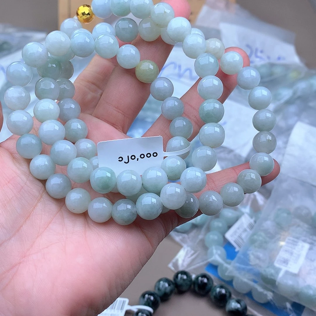 未镶嵌手串定制翡翠