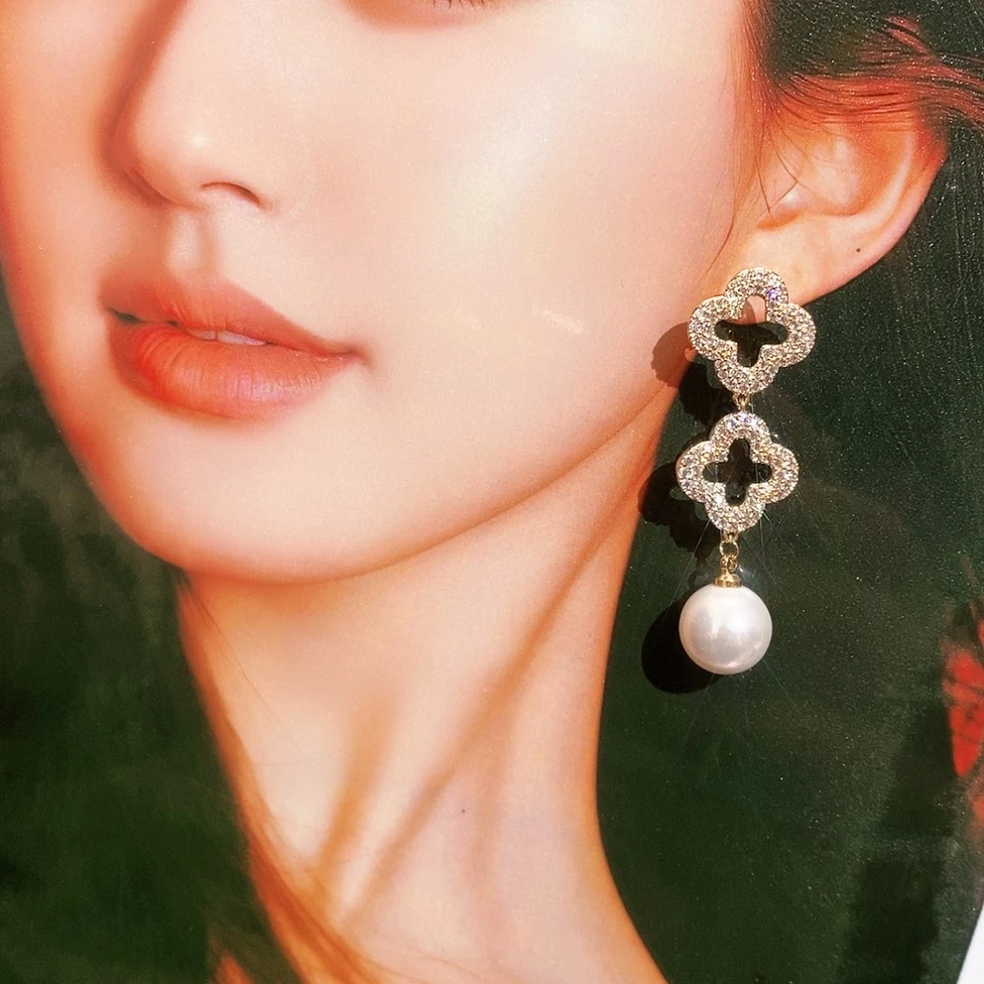 【闪购商品】纯铜925银锆石雪*贝