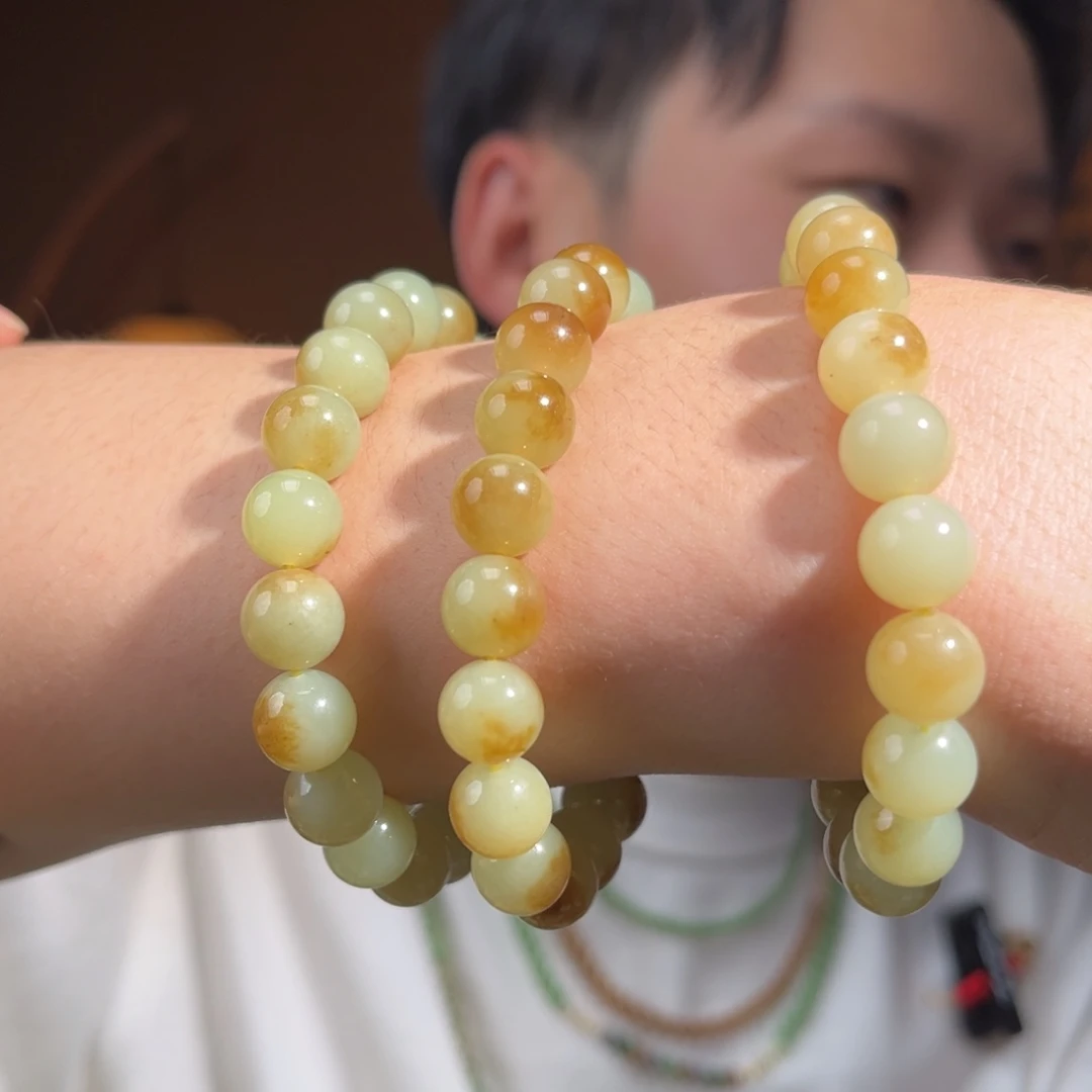 手串未镶嵌和田玉若羌一口糖10mm多样性发货拍一发一700