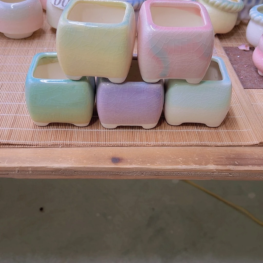 红陶陶瓷花盆当场满12包邮