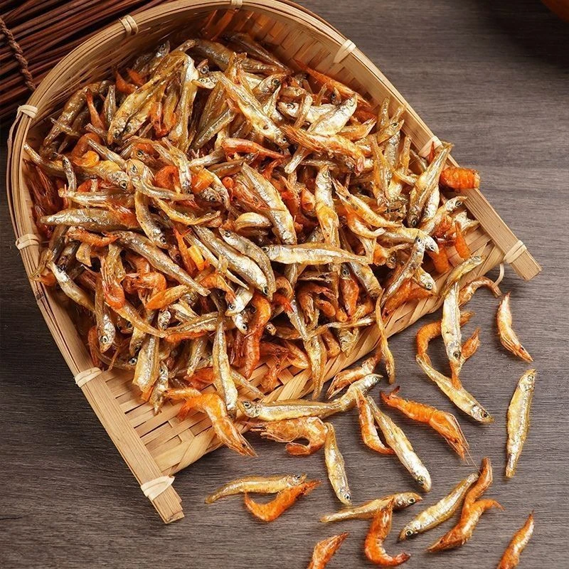 【新货】农家淡水无盐小河虾干和鱼干新鲜烤干原味小虾米鱼干干货