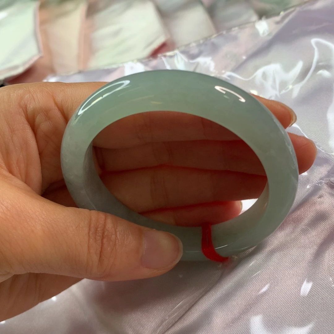 翡翠未镶嵌手镯翡翠手镯53.5