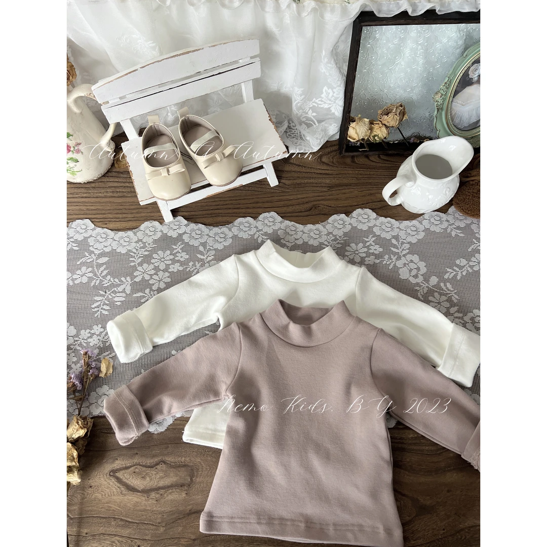 NIMO【芋泥麻薯】韩版冬款莫兰迪色系打底衣简约纯色高领长袖打底