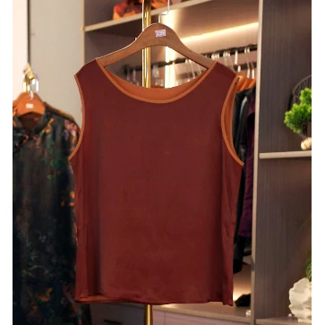 【云想陈先生-盈盈一水】中式国风香云纱背心2113