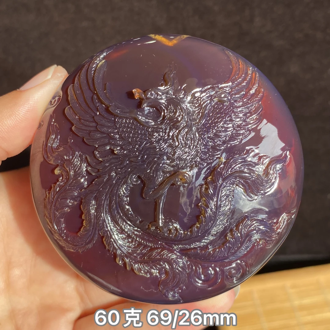 【小伊琥珀】60克紫红蜜凤凰「曾伟」大师工