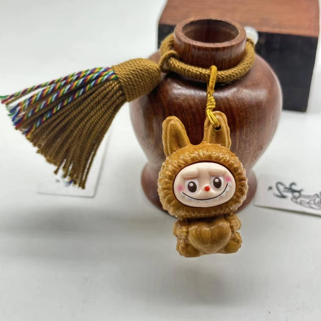 可爱玩偶木质挂件工艺品无礼盒 A002