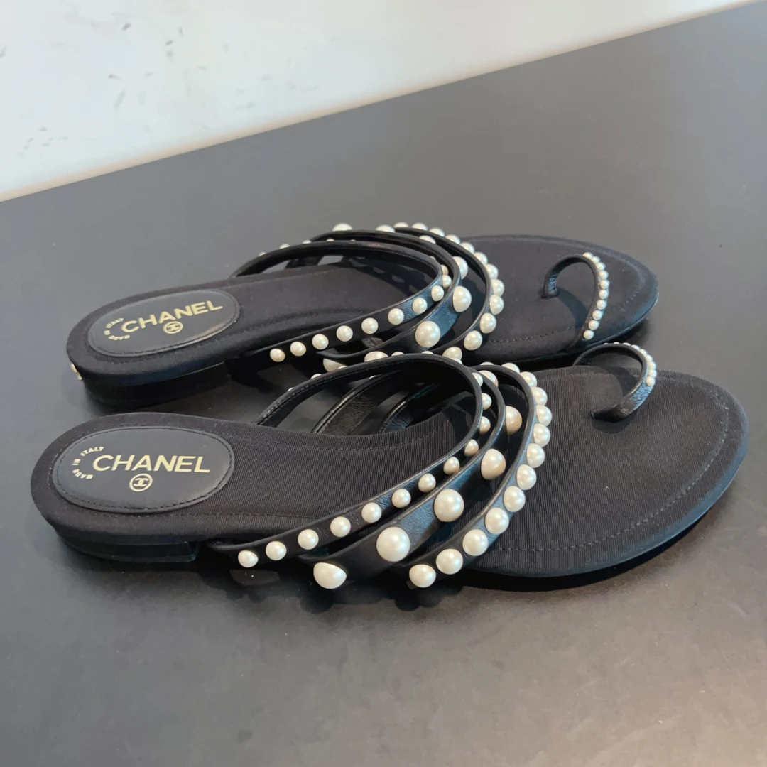 99新 Chanel/香奈儿 安洁利严选成色看直播 拖鞋 尺码37/GSL3812