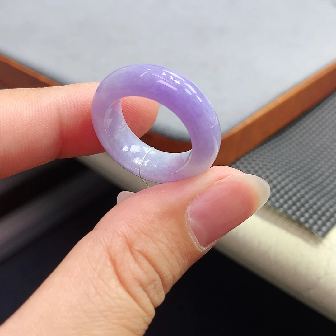 翡翠戒指未镶嵌天然A货缅甸翡翠戒指12号