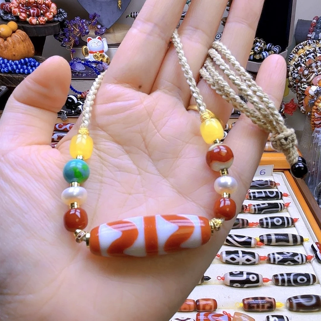 玛瑙/玉髓合金颈饰