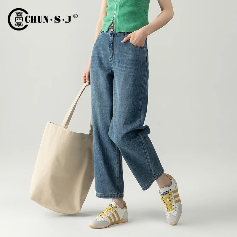 2025春夏小个子九分哈伦牛仔裤女新款宽松休闲裤子香蕉裤弯刀裤