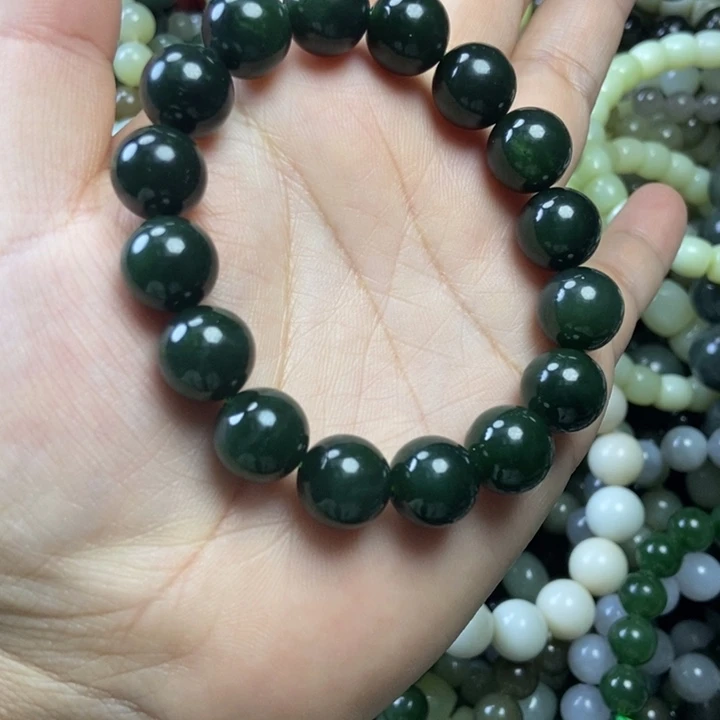 和田玉未镶嵌手链卡12