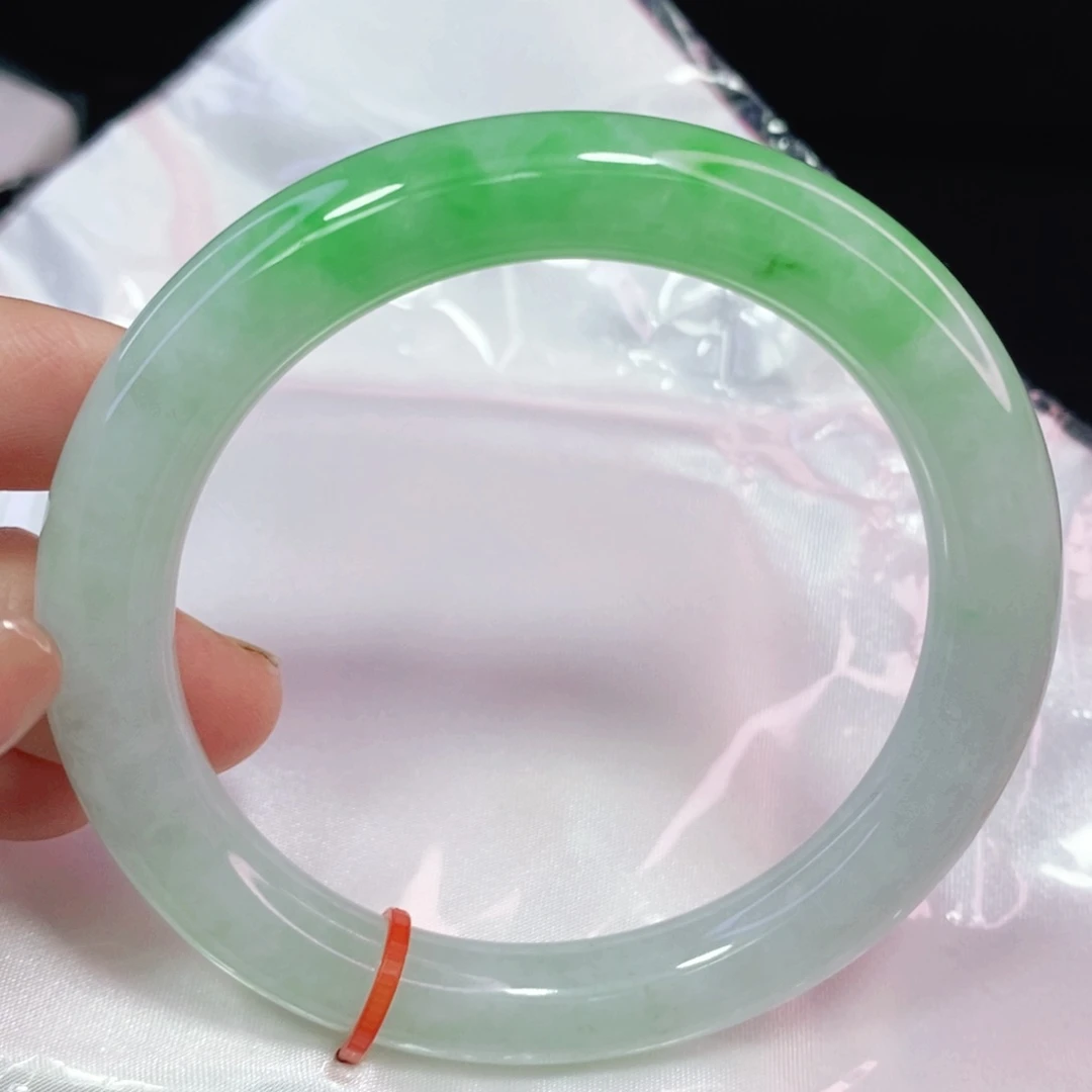 未镶嵌手镯翡翠ヅ***生58圆镯