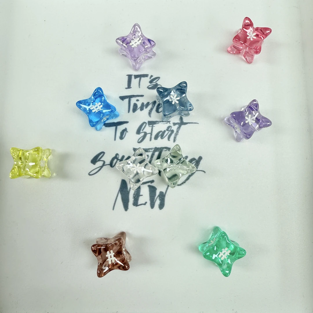 韩国胶定制款54 手绘小蛮腰通孔 DIY配件