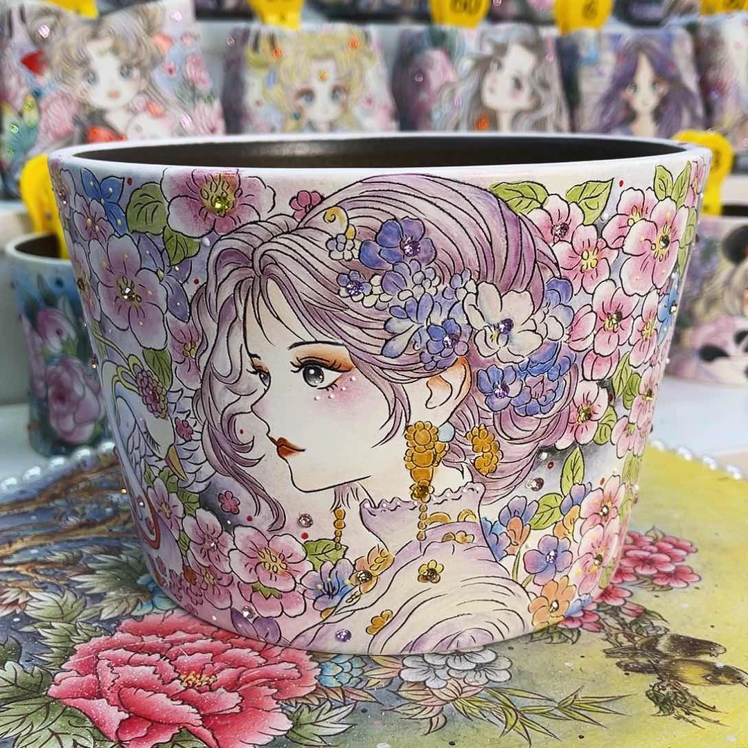 红陶薄雾花盆一物一拍