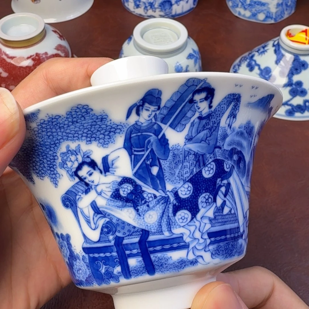 杯现代景德镇全手工全全手绘茶具168888