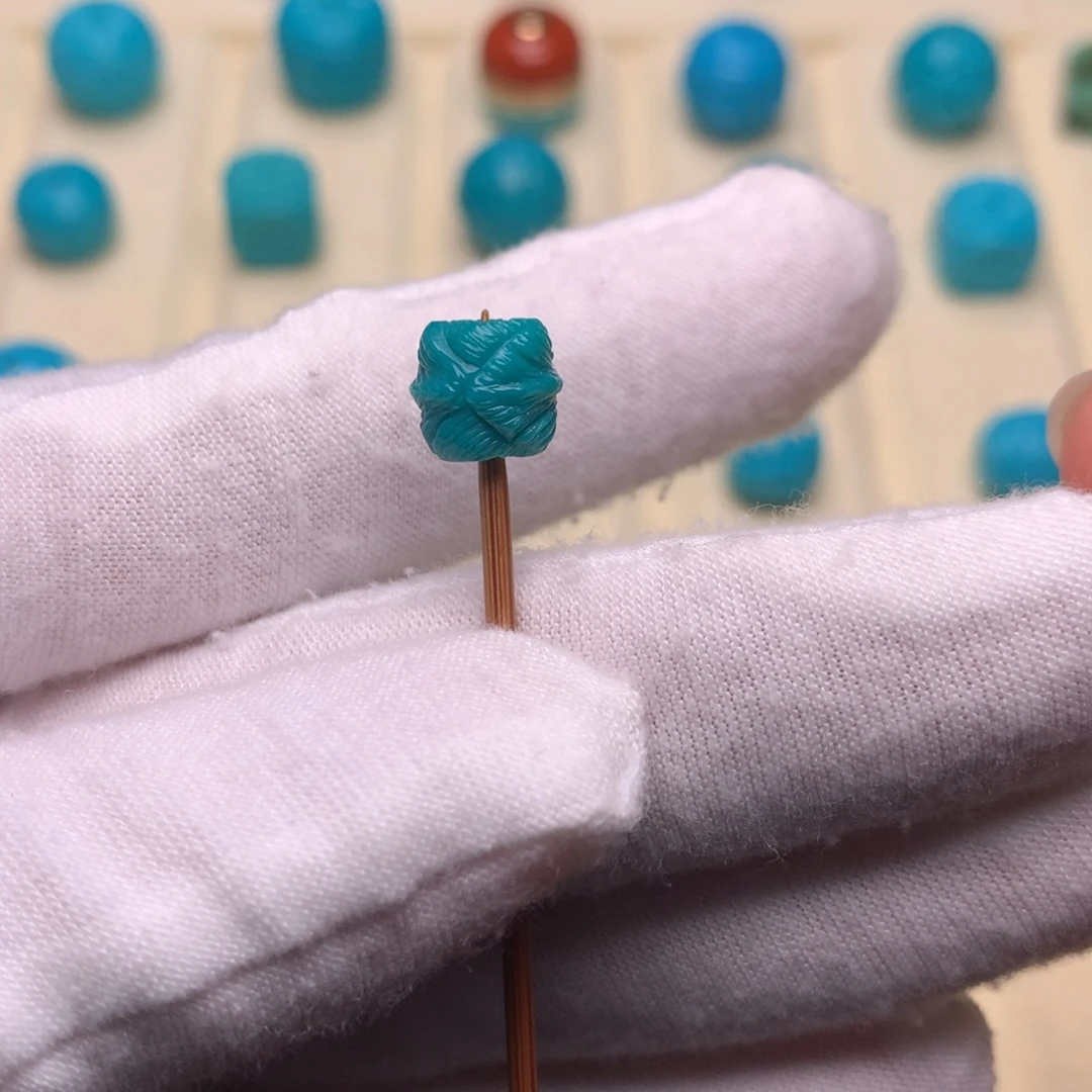 绿松石未镶嵌绿松石羽毛8.6