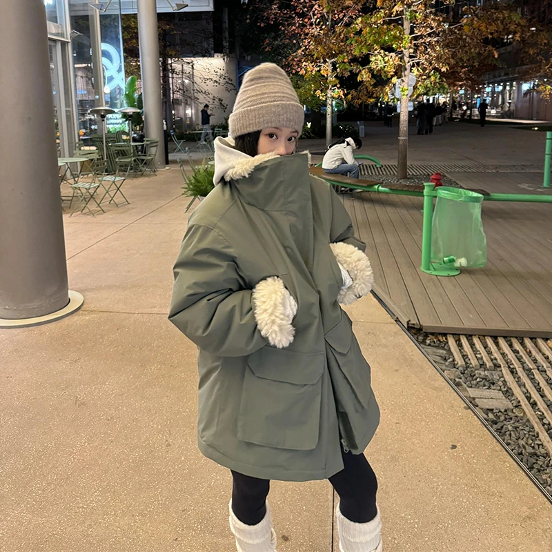 赵露丝《恋人》同款派克外套女时尚冬季加厚保暖宽松冲锋衣秋冬