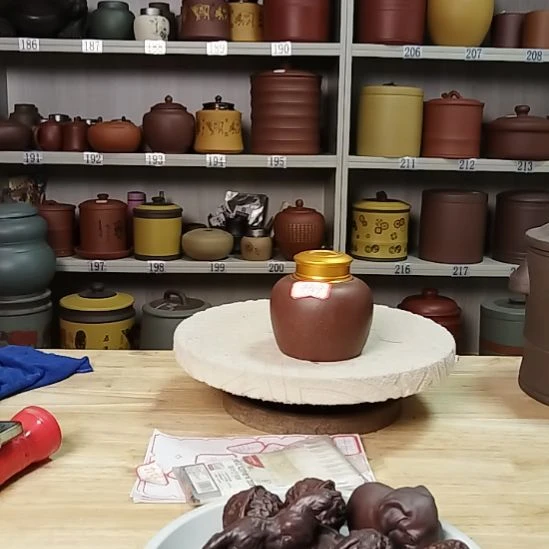 茶杯紫砂正品小罐合金盖9969