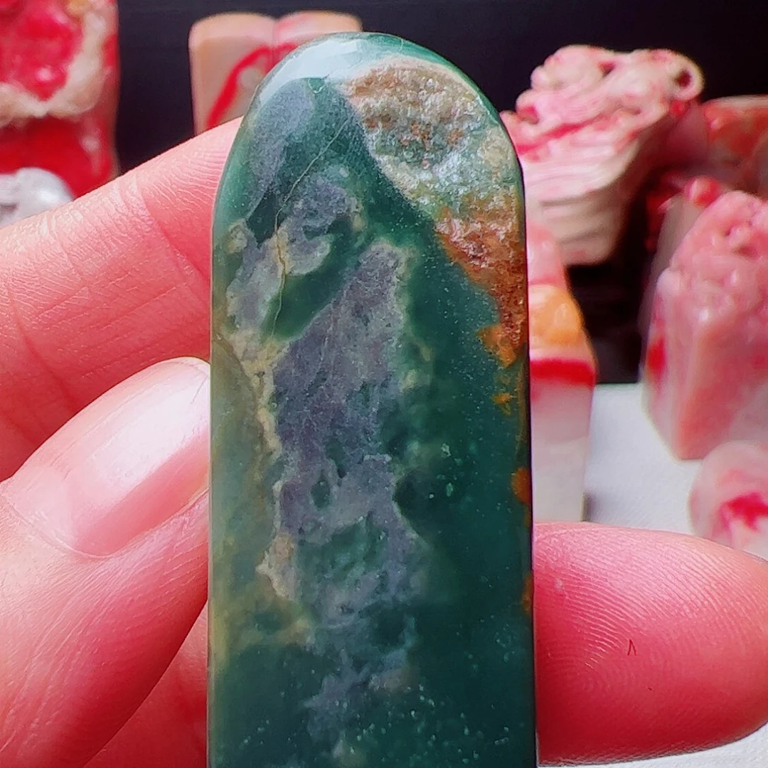 昌化石昌化绿印章