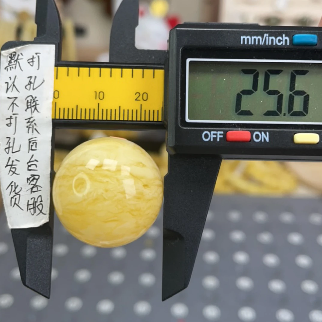 28蜜蜡圆珠浓蜡虎皮橘金