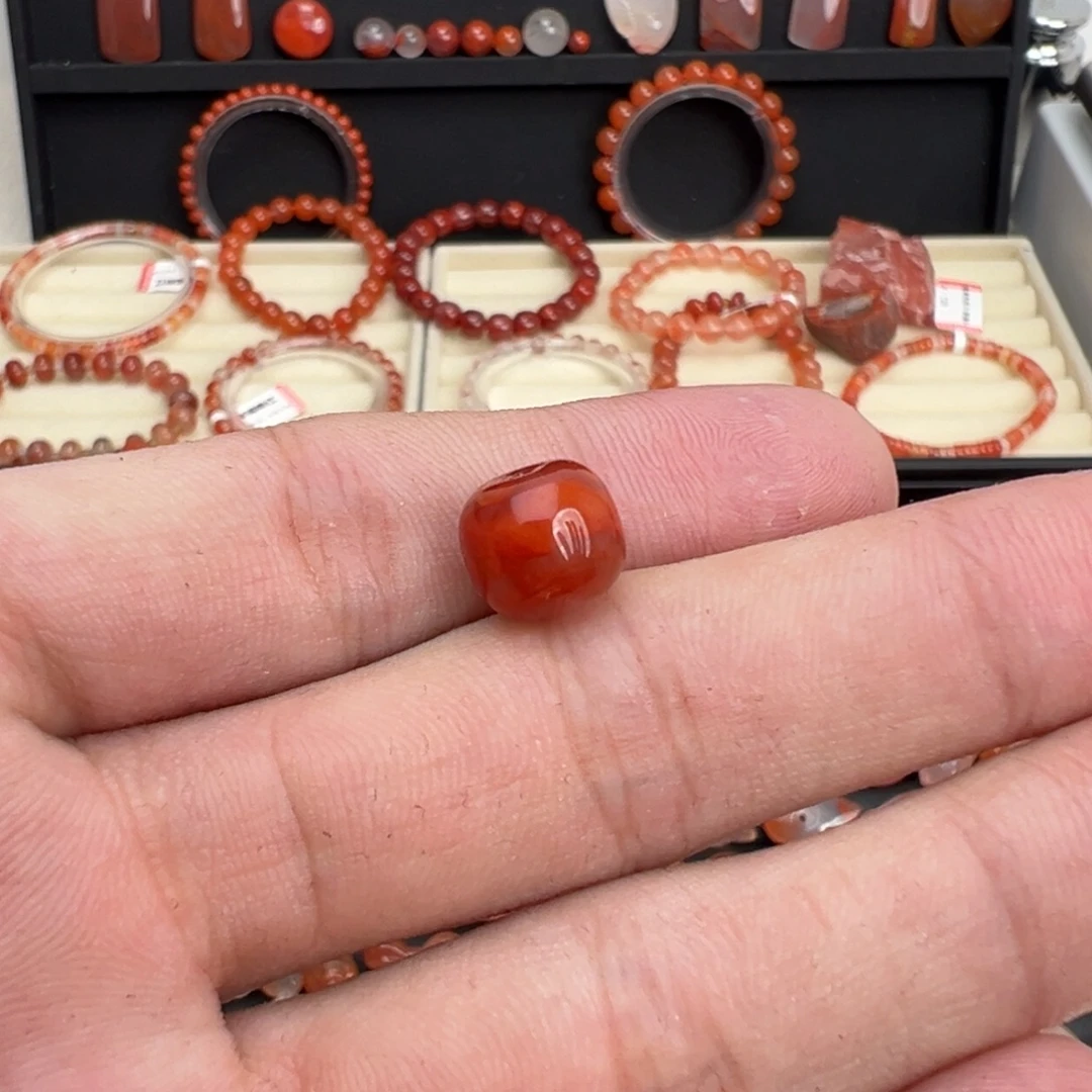 南红玛瑙未镶嵌颈饰老型珠10mm