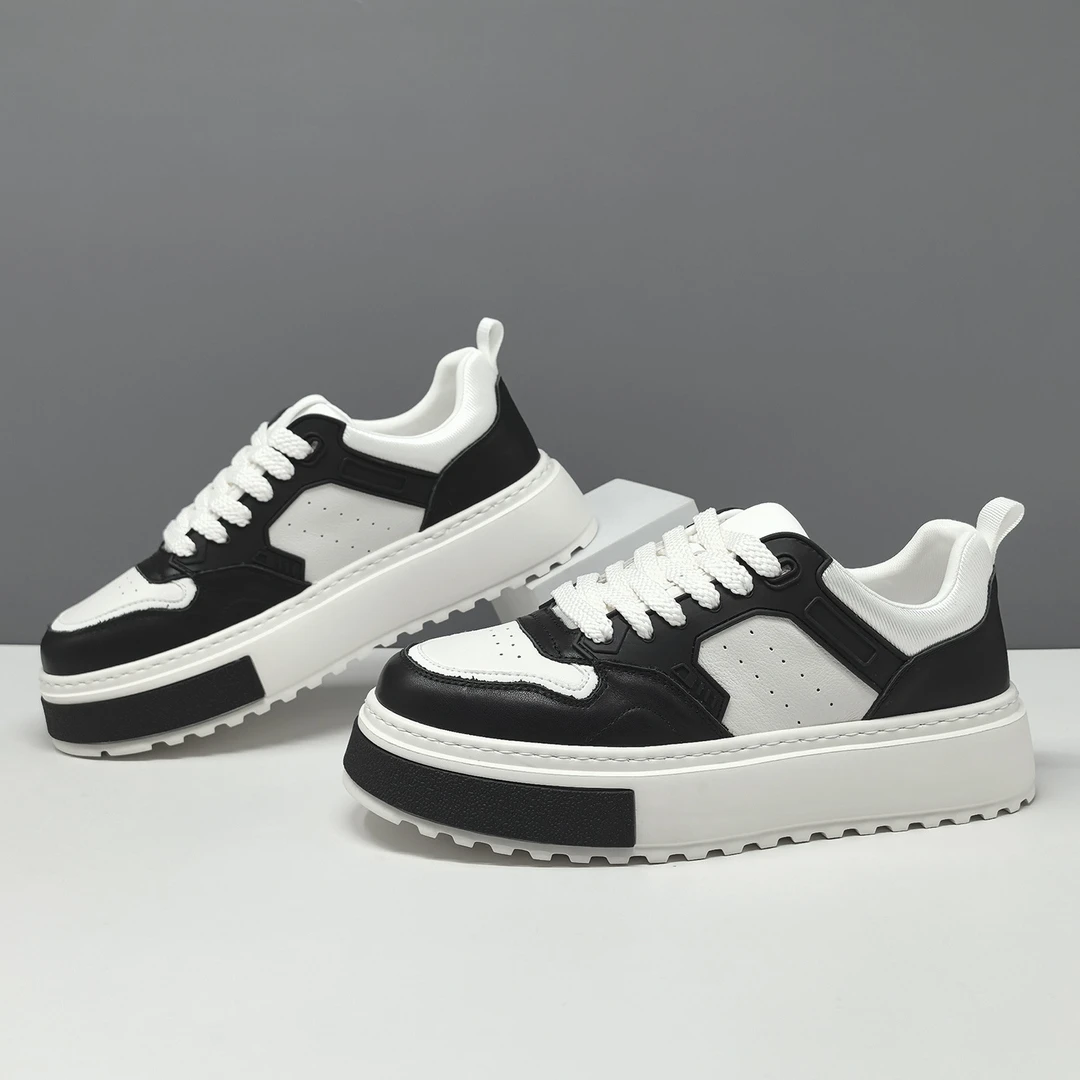 2025秋季休闲男板鞋青年时尚板鞋百搭潮鞋厚底休闲青年运动男士