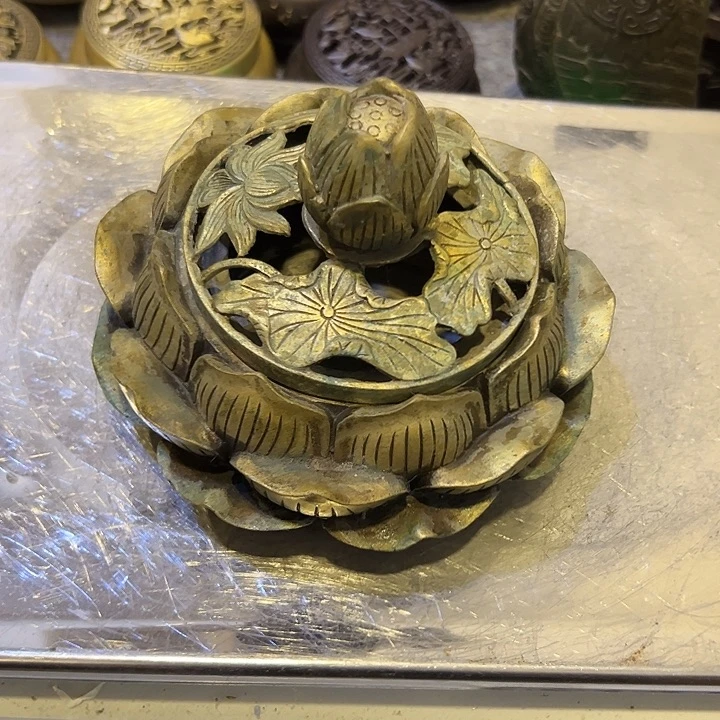 ****提黄铜摆件，文房工艺品摆件