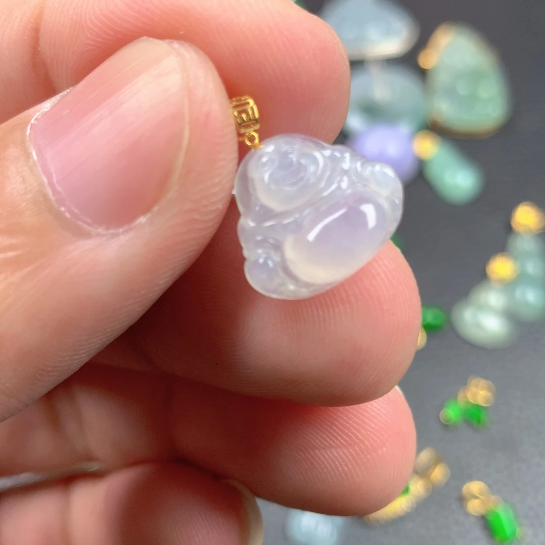 【闪购商品】翡翠18K金镶嵌颈饰翡翠