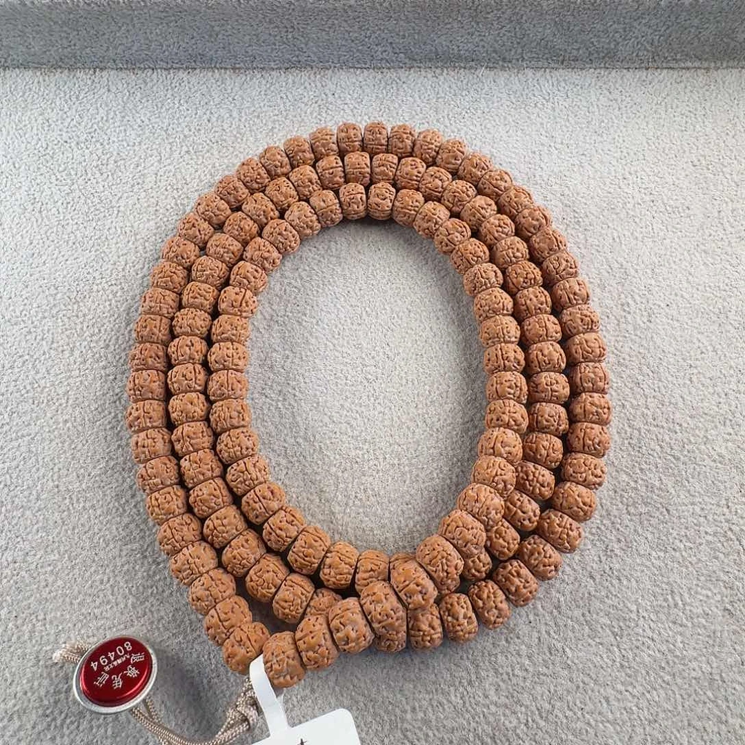 金刚菩提吊坠红皮盘龙