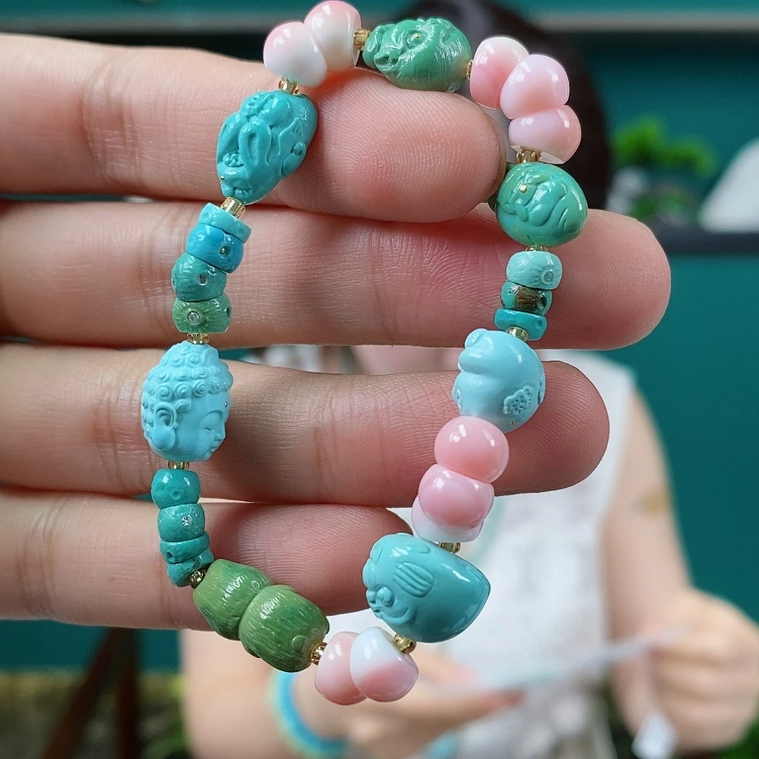 未镶嵌绿松石珠宝奇石