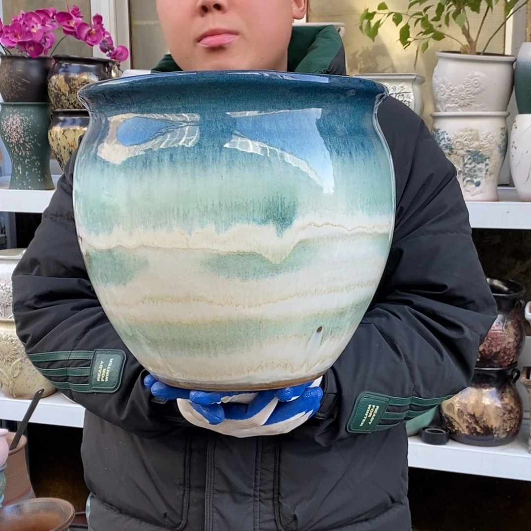 紫砂花盆口30高30福利