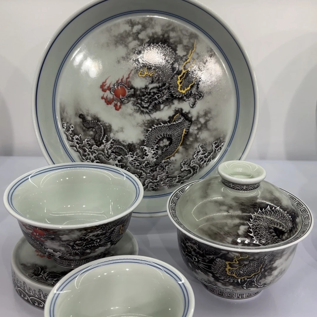 鲸****景德镇陶瓷五件套