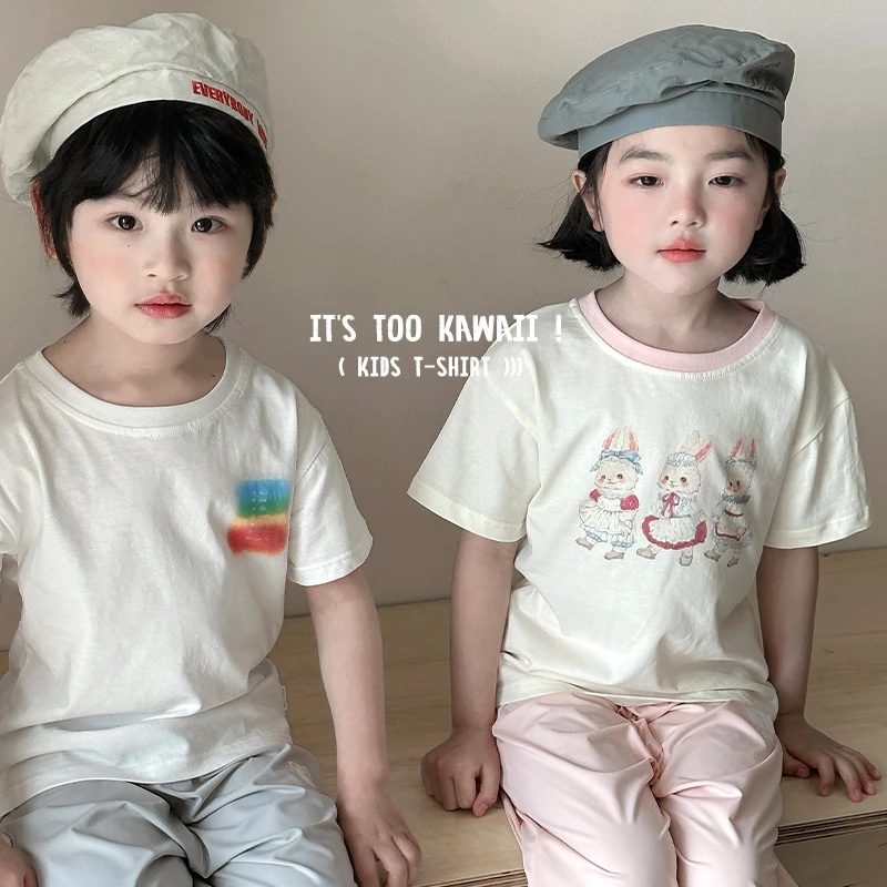 春夏新款卡通冰瓷棉儿童短袖T恤 DXAJ5225