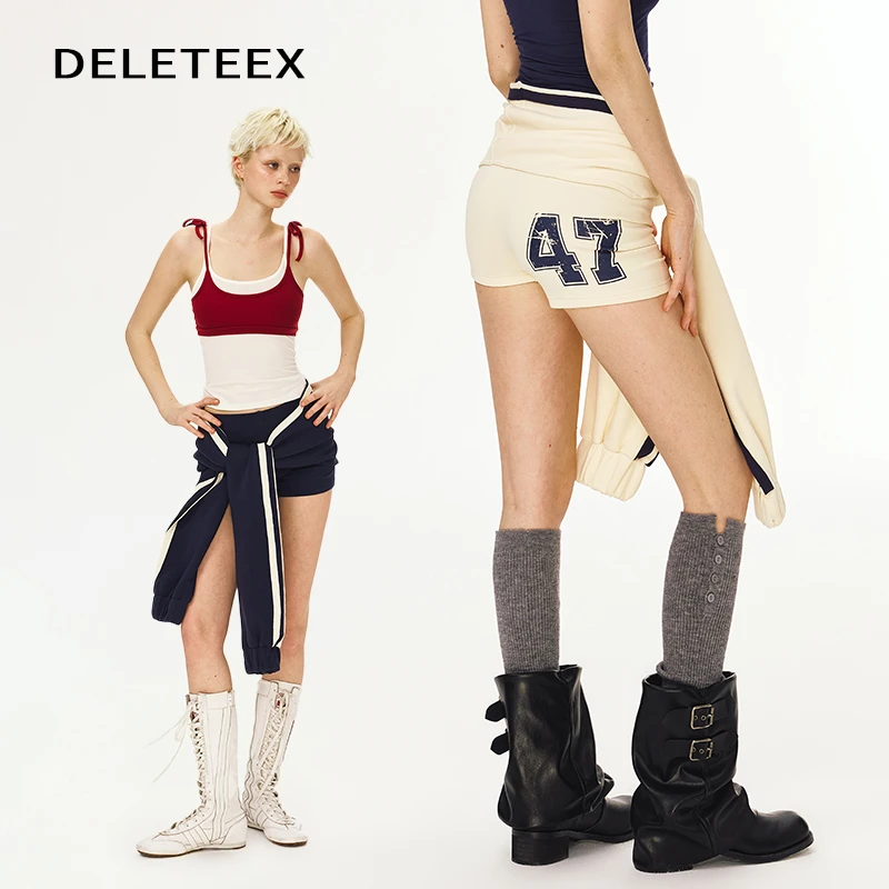 DeleteEX原创love order系列休闲运动裤球衣系带可调节包臀短裤