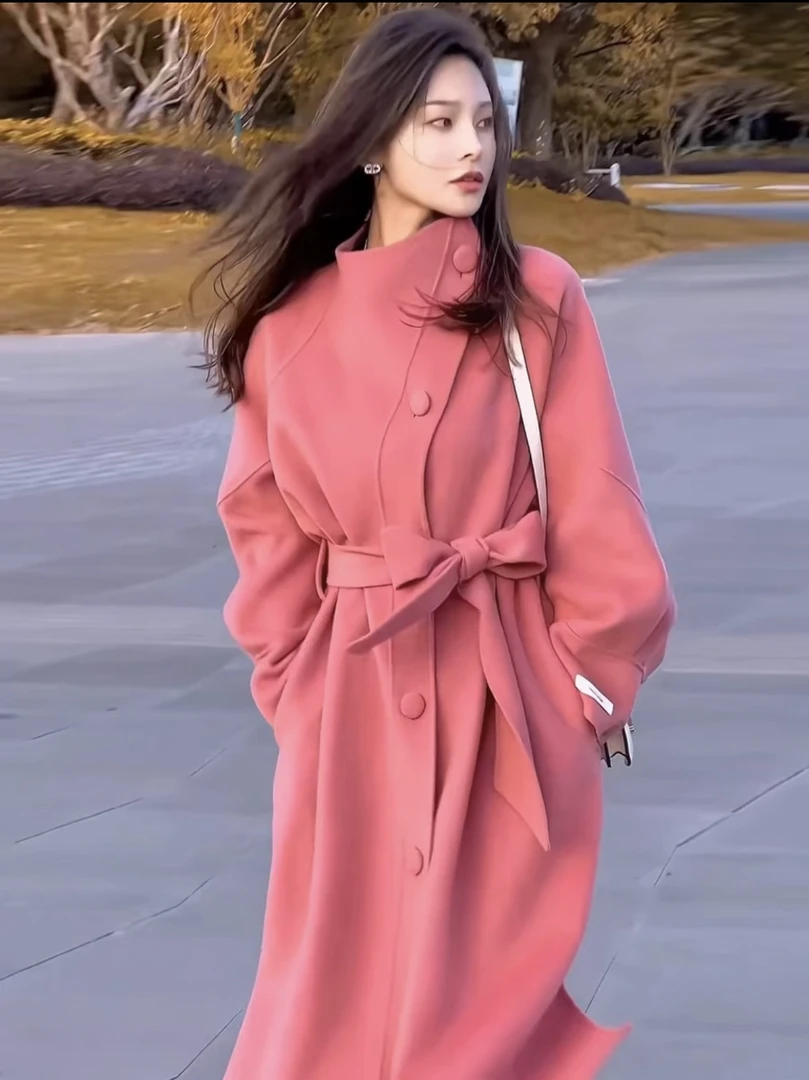 亏品【一生一件羊绒大衣】长款高定款羊毛大衣气质时尚LXZH1151