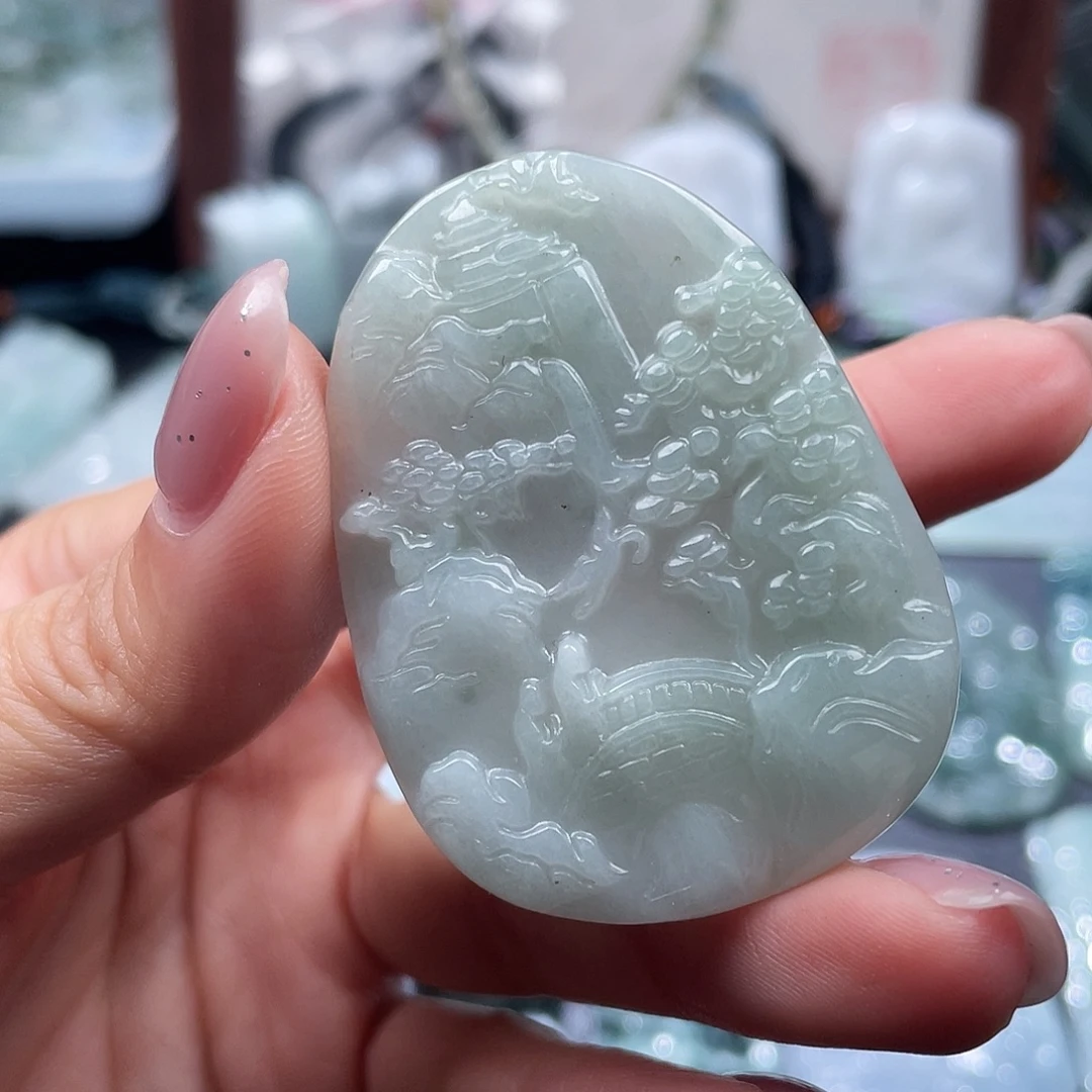 翡翠未镶嵌颈饰翡翠