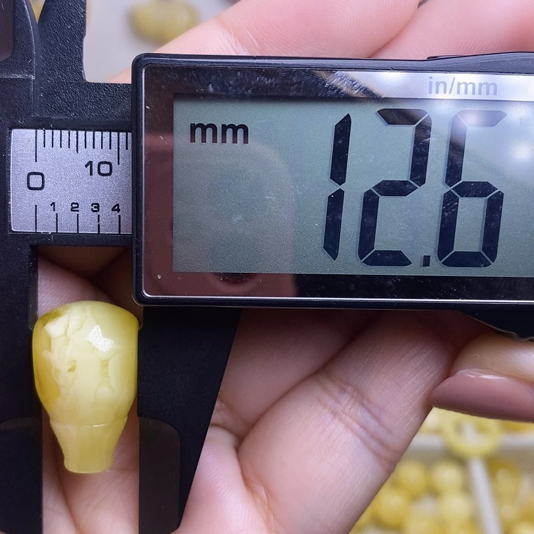 裸石琥珀未镶嵌蜜蜡三通