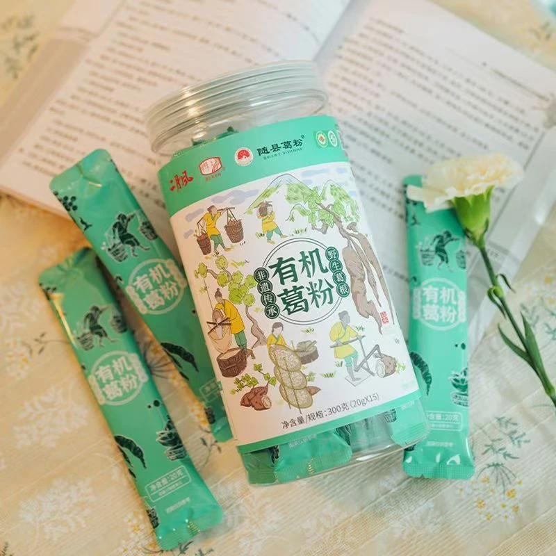 随州二月风有机野生葛根粉野生特产食品（葛根素≥200mg/kg）