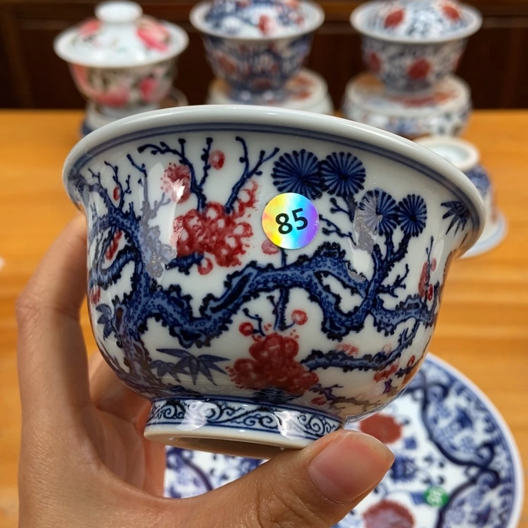 手绘现代茶具非古董