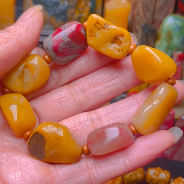 沉***墨田黄石田黄石手串