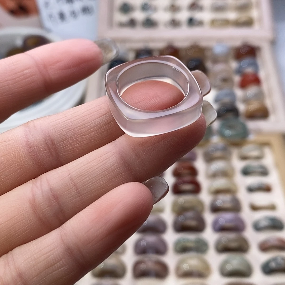 玛瑙/玉髓未镶嵌戒指A 7 0不退换港17