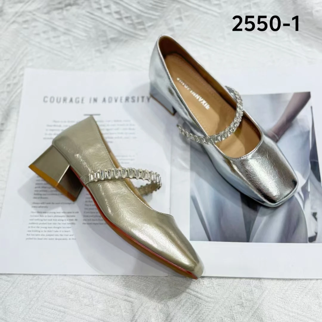 浅口粗跟方头粗跟芭蕾风乐福鞋跟鞋美式玛丽珍鞋单鞋