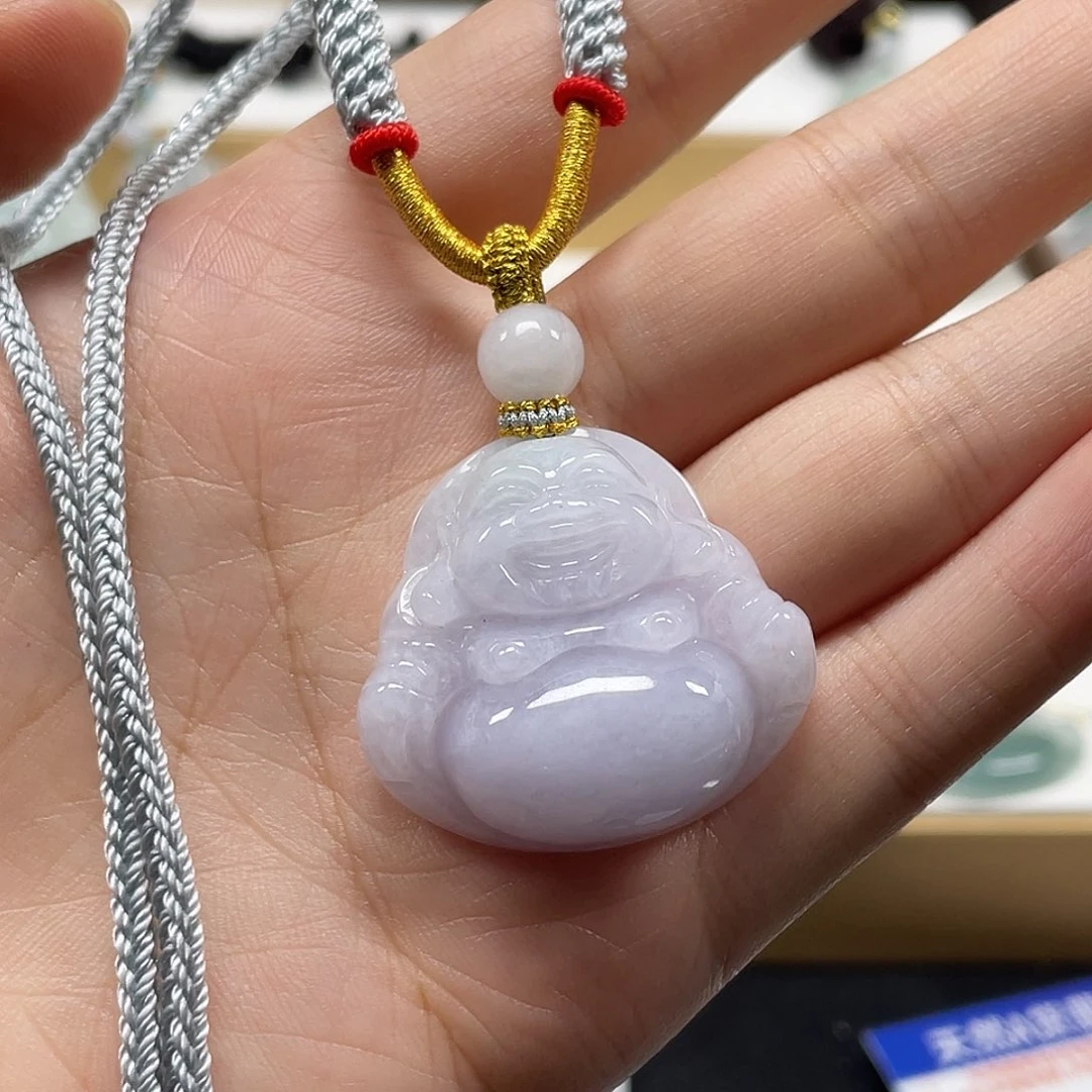 翡翠未镶嵌颈饰天然翡翠佛公吊坠一件26号