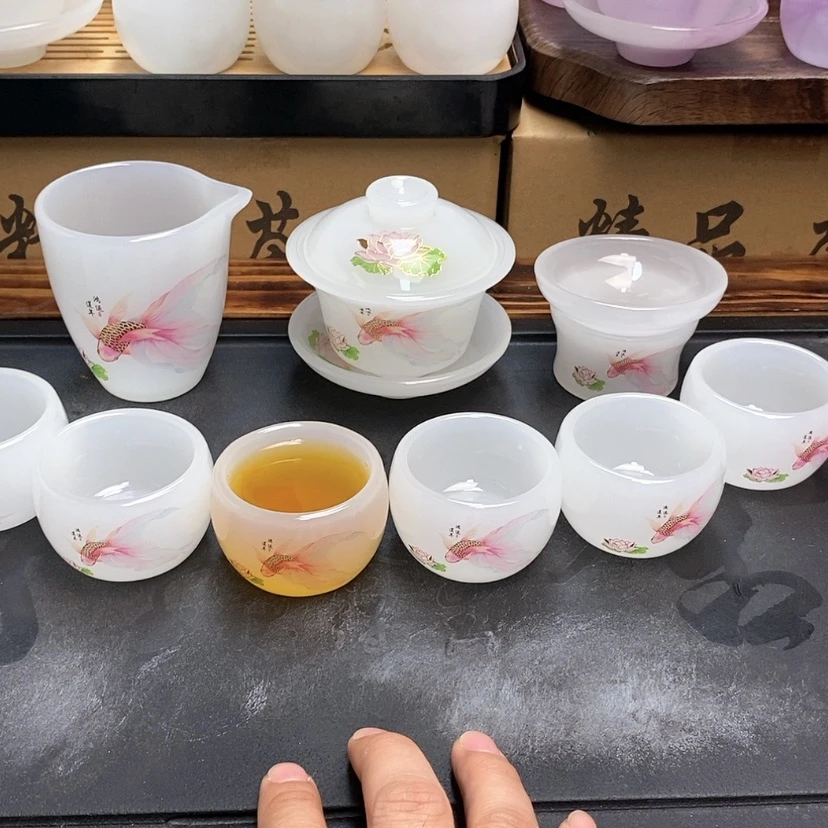 【闪购商品】手工艺品琉璃高端琉璃茶具套装
