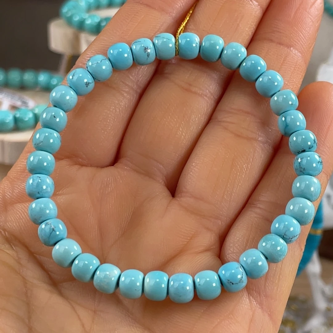 绿松石未镶嵌套链6mm