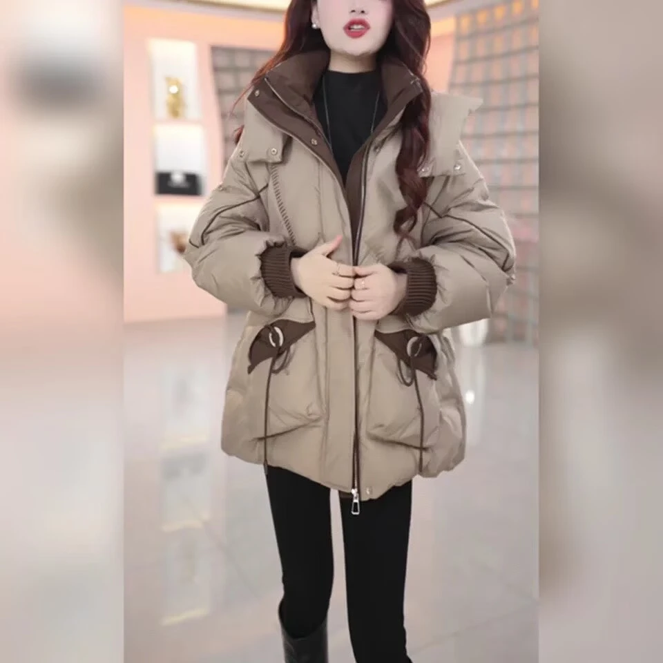 星辰【羽绒服】冬季白鸭绒羽绒服百搭新款时尚气质保暖外套女冬款